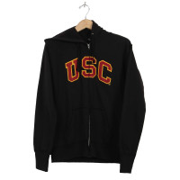 USC Trojan Basics Heritage Black Full-Zip Fleece Hoodie
